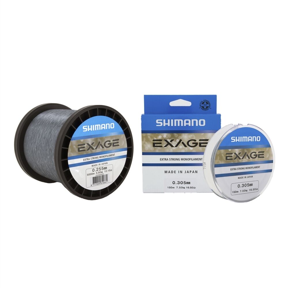 Shimano Exage 1000m 0.405mm 12.9kg Steel grey Misina