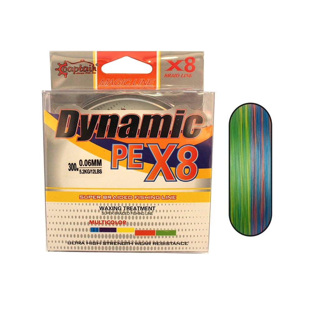 Captain Dynamic PE 8X Braid Line 300 Metre Multi İp Misina