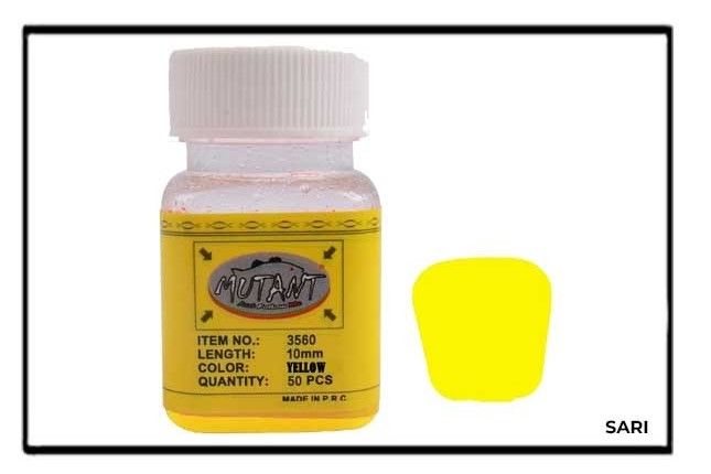 Mutant 3560 Silikon Pop Corn Aromalı Mısır 50'li Kutu Sazan Yemi