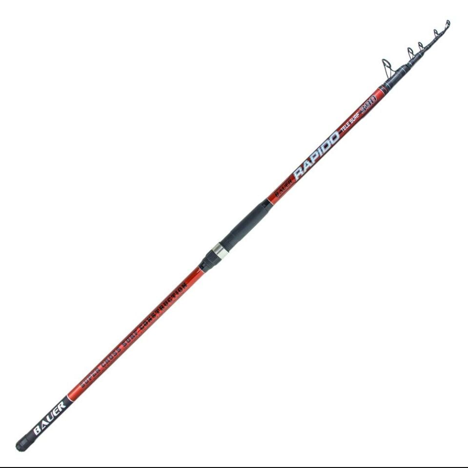 Bauer Rapido Teleskobik 100-200gr atarlı 390cm Surf Olta Kamışı