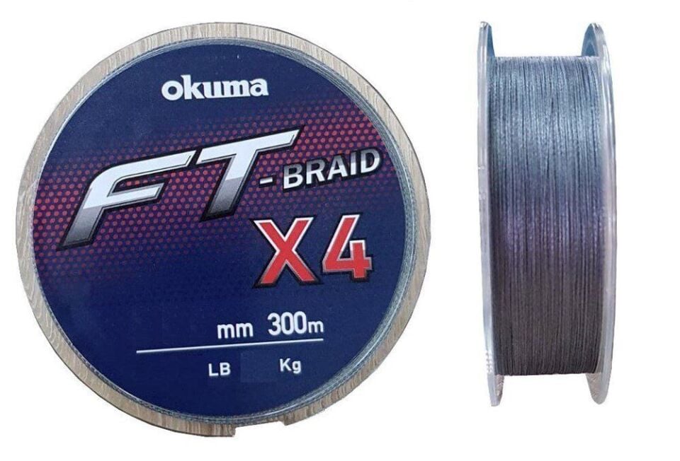 Okuma Ft-X4 Braided Line 150 mt Grey Örgü İp 0,205 mm